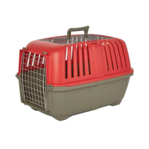 24 in. Spree Double Door Travel Pet Carrier, Red