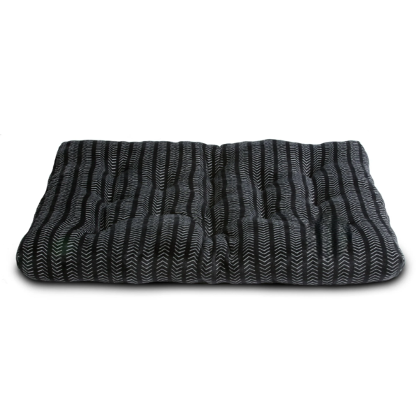 Tufted Pillow Pet Bed, Extral Large, Black, 38" x 48"